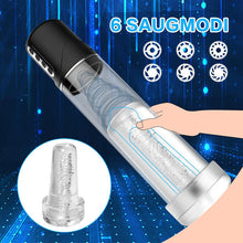 Load image into Gallery viewer, 2 IN 1 Elektrische Penispumpen-Masturbationsgerät Stroker mit 7 Saugmodi