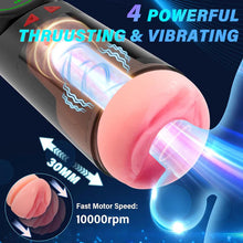Load image into Gallery viewer, 3 IN 1 Automatischen Masturbator Stroker Blowjob mit 4 Saug und Vibrations und Stoßmodi