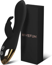 Load image into Gallery viewer, Vibrator Sex Spielzeug für die Frau, Vibration für Frauen Schwarz | Vibratorensets für Frauen Klitoris, Dildo Rabbit Vibratoren mit Klitorisstimulation, 10 Vibrationmodi Sextoysets für Damen