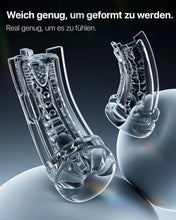 Load image into Gallery viewer, Masturbieren für Männer 7 Saug- &amp; Vibrationsmodi Masturbator 18,03 cm Tiefe, KI Sex Spielzeug für die Männer, Elektrische Masturbatoren Druckregelung Penispumpe, Taschenmuschi mit Handyhalter Sex Toys