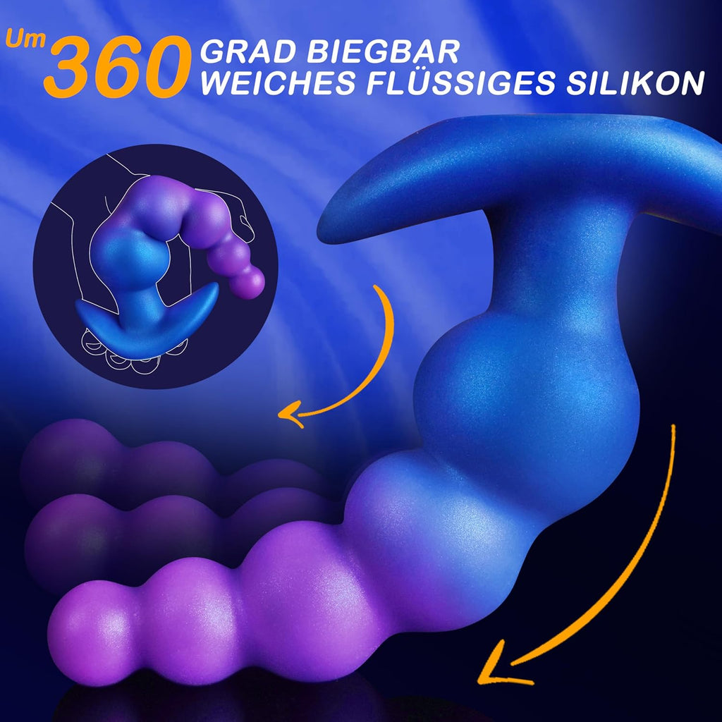 Analvibratoren 10 Vibrationsmodi Analkugeln Prostata Stimulation | Analplug für Frauen Analdildo für Männer fantasy Dildo knot Anal Beads Sex Spielzeug für die Männer Frauen Paare