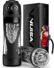 Load image into Gallery viewer, Masturbieren für Männer 7 Saug- &amp; Vibrationsmodi Masturbator 18,03 cm Tiefe, KI Sex Spielzeug für die Männer, Elektrische Masturbatoren Druckregelung Penispumpe, Taschenmuschi mit Handyhalter Sex Toys